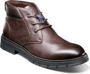 NUNN BUSH Brady Faux Leather Plain Toe Chukka Boot