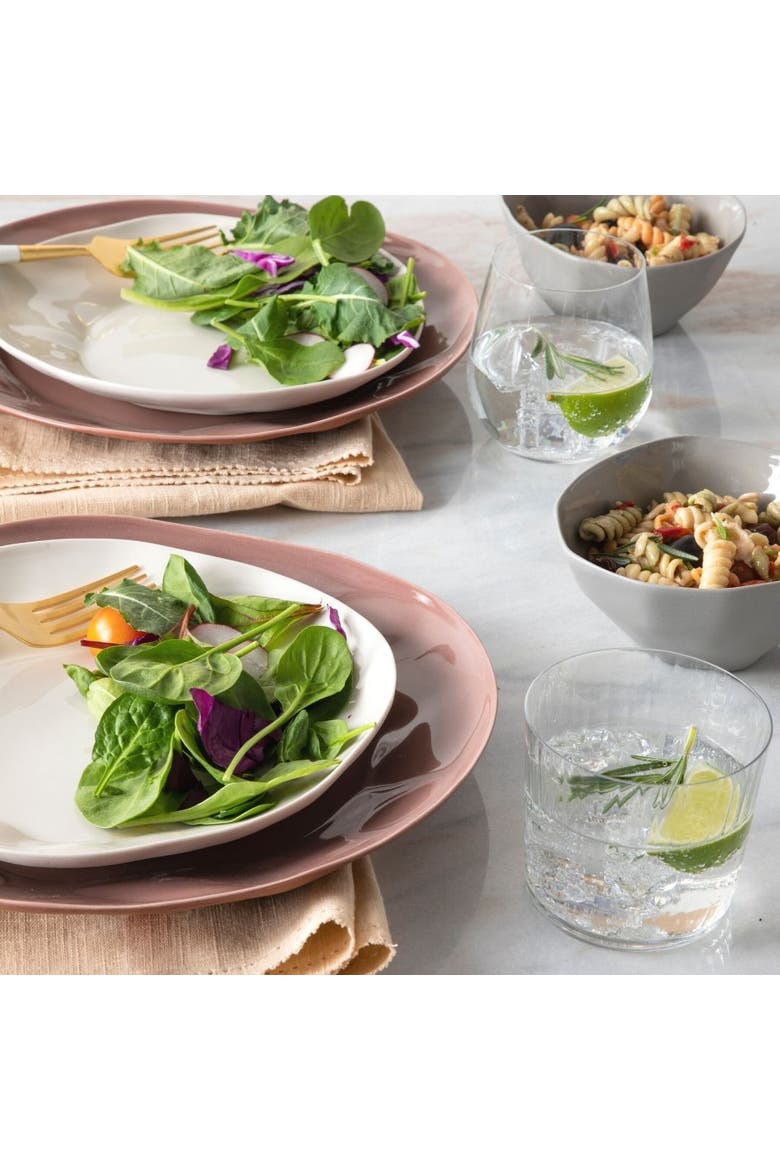 Tam Stoneware Dinner Plate - Set of 4, Alternate, color, Terracotta Rose