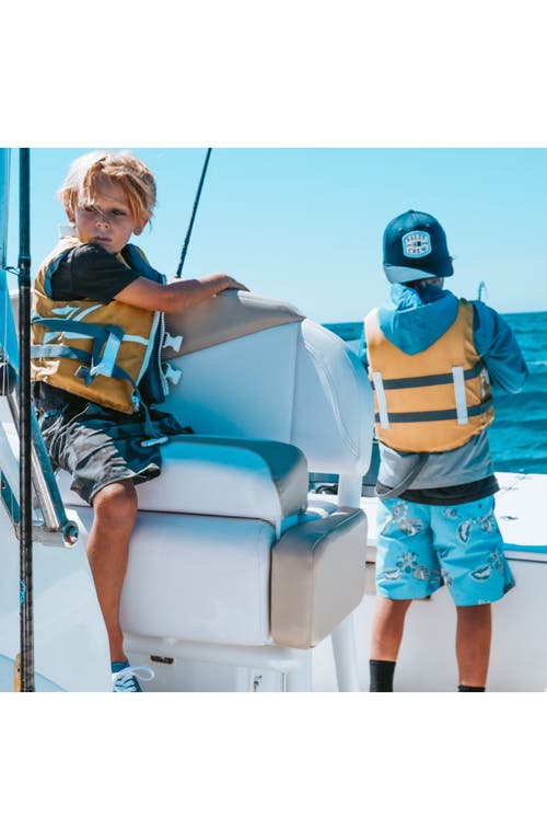 Salty Crew Kids' Crew Volley Swim Trunks In Blue
