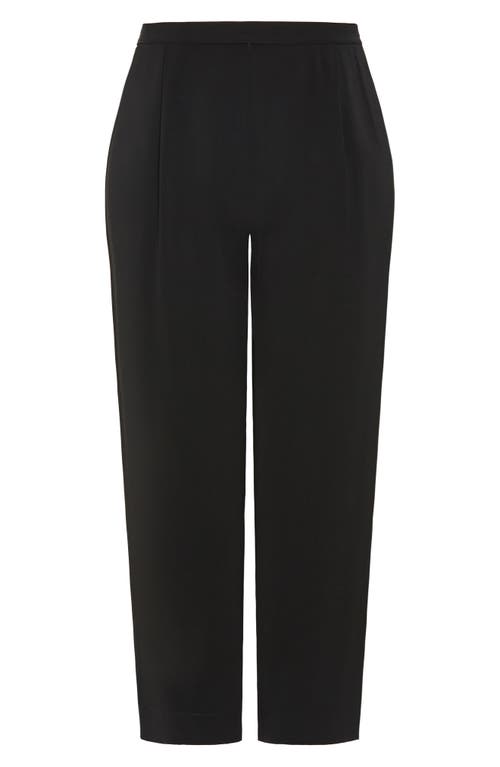 City Chic Brigitta Pull-on Wide Leg Pants In Black