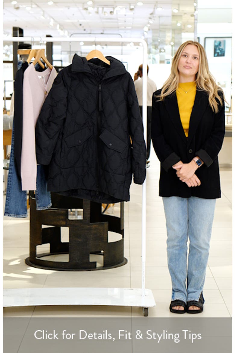 Alessia Quilted Hooded Jacket video