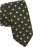 BOSS Geometric Jacquard Silk Blend Tie