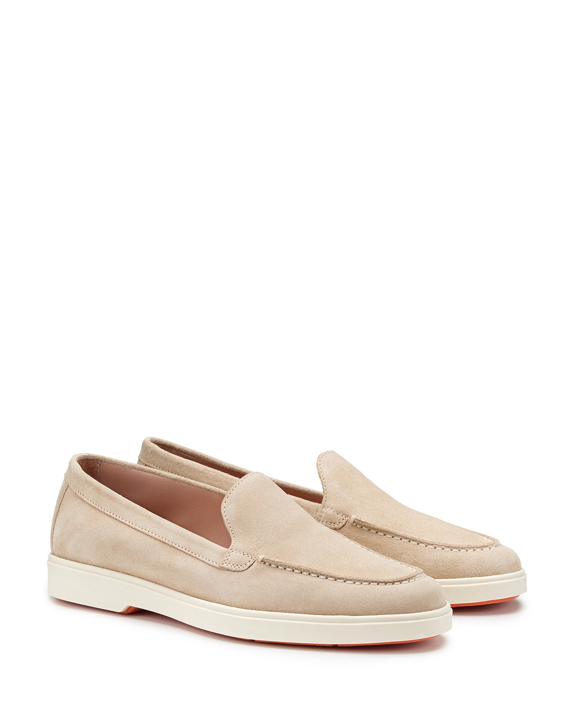 Women's suede loafer, Alternate, color, Pink