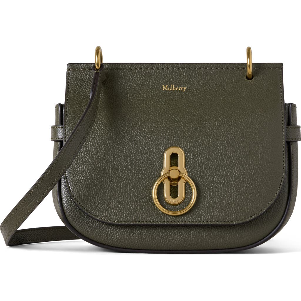 Mulberry Small Amberley Leather Satchel In Green
