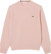 Lacoste Classic Fit Merino Wool Crewneck Sweater