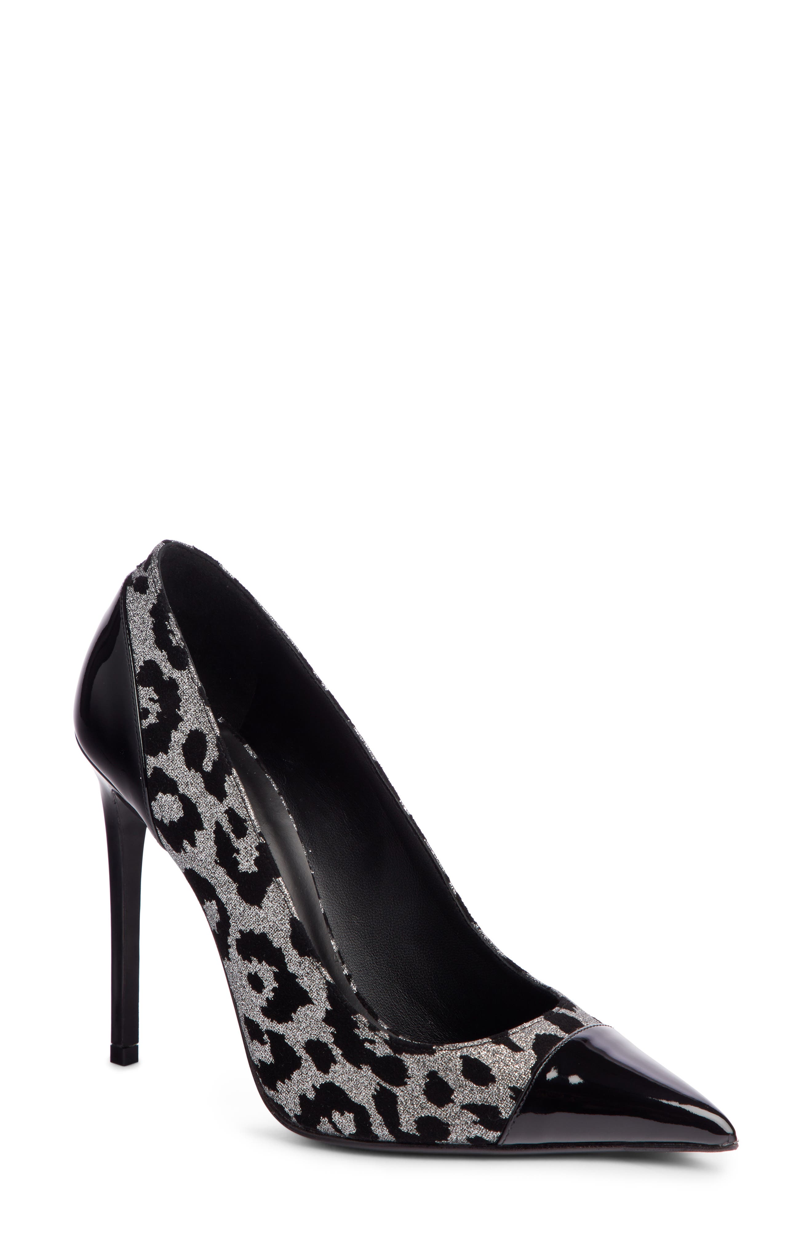 Balmain Daphne Leopard Print Pointy Toe Pump, Main, color, 