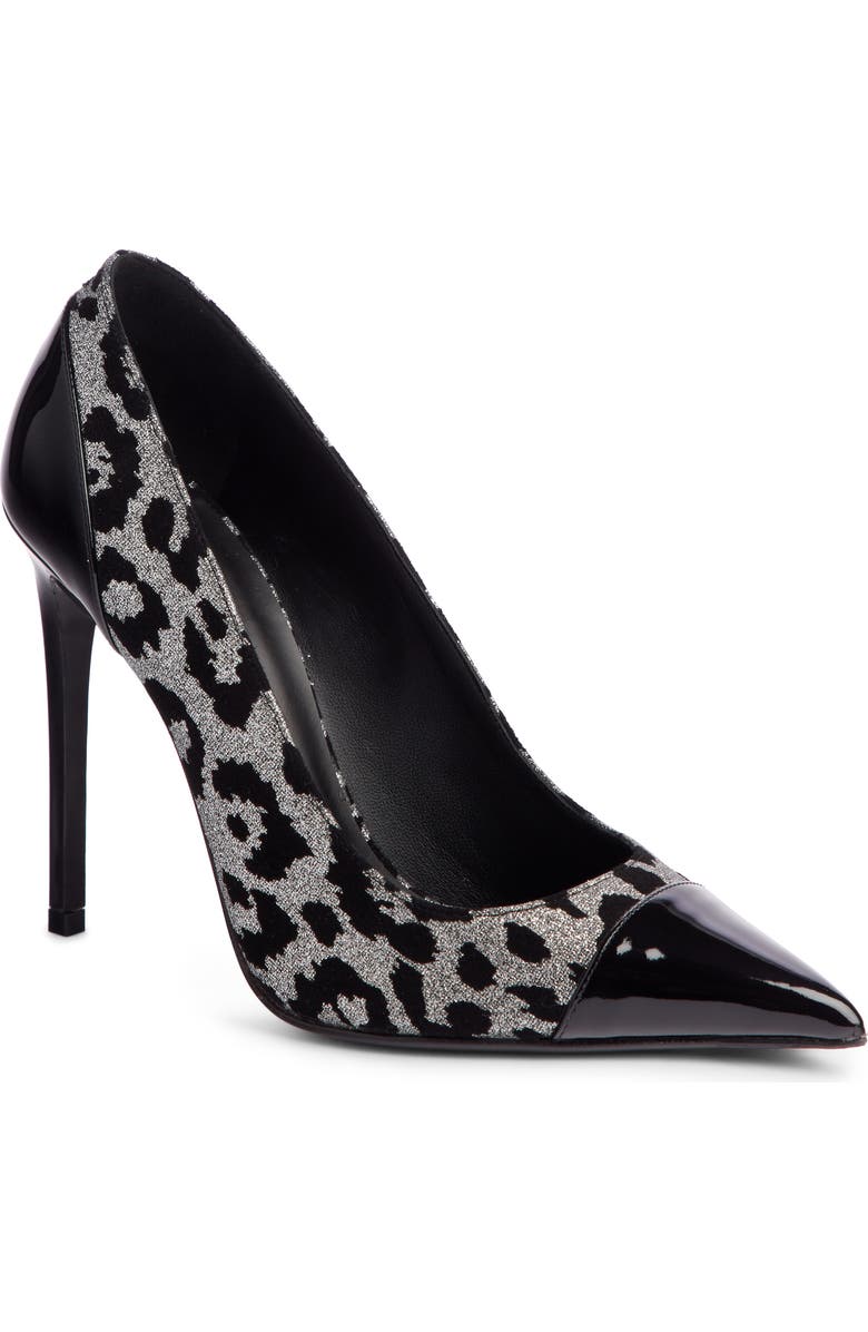 Balmain Daphne Leopard Print Pointy Toe Pump, Main, color,