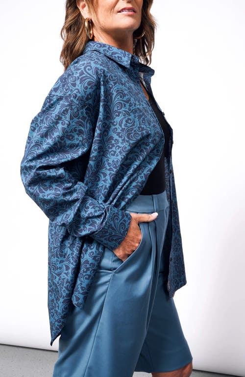 Wildfang The Essential Long Sleeve Oversized Wrap Button Up