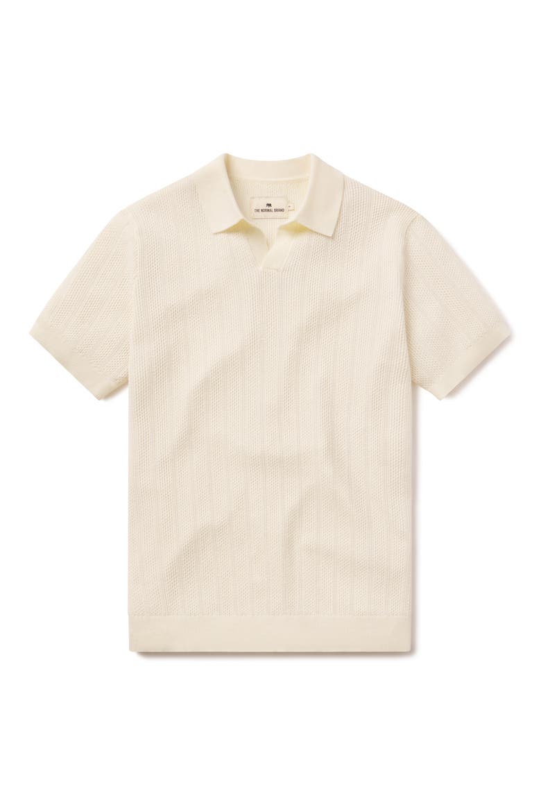 Robles Textured Knit Polo, Main, color, IVORY