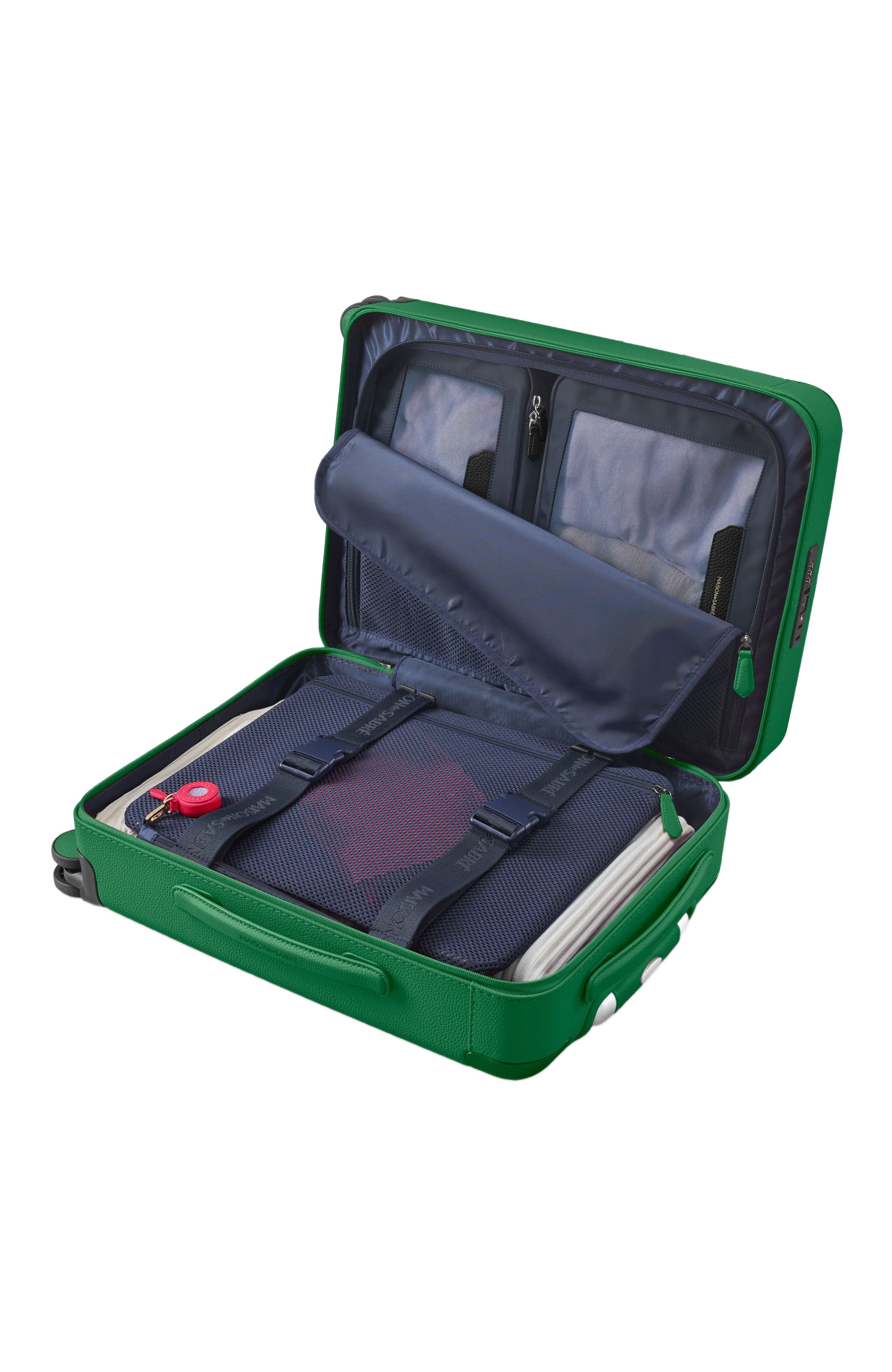 MAISON de SABRÉ The Carry On Suitcase, Alternate, color, Emerald Green