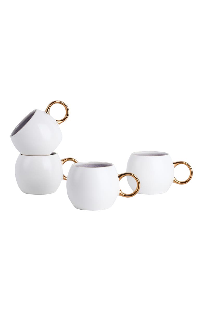 Stone Lain Josephine Porcelain 4-Piece Mug Set, Alternate, color, Lavender