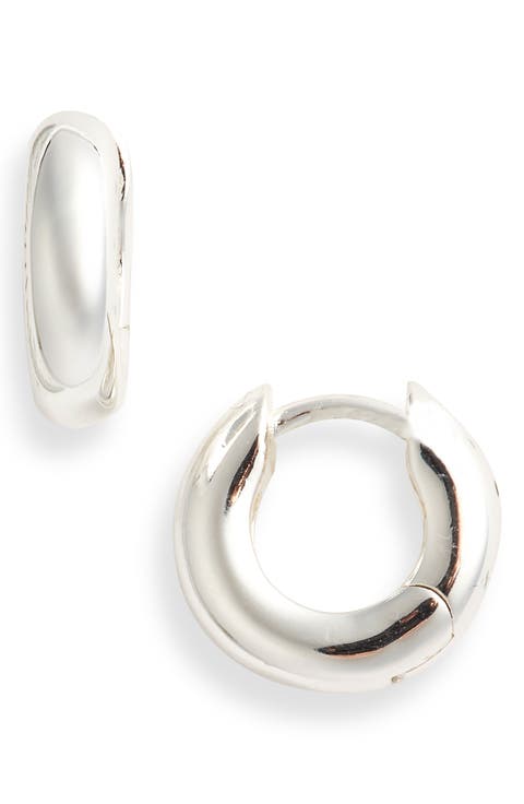 Small Chubby Huggie Hoop Earrings