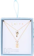 Leith Set of 2 Lock & Key Pendant Necklaces