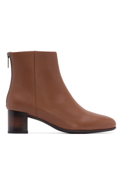Abeo Plaza Back Zip Boot In Dark Tan - Regular