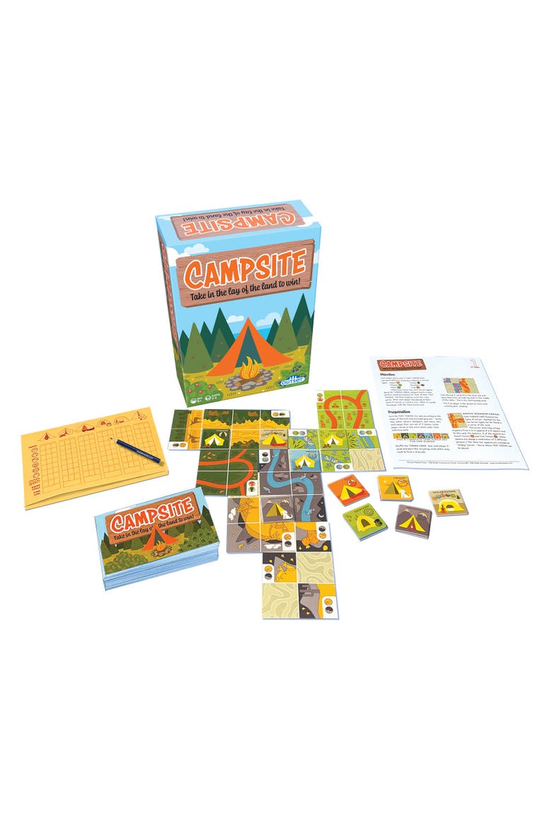 Campsite Simple Strategy Tile Laying Board Game, Alternate, color, Multicolored