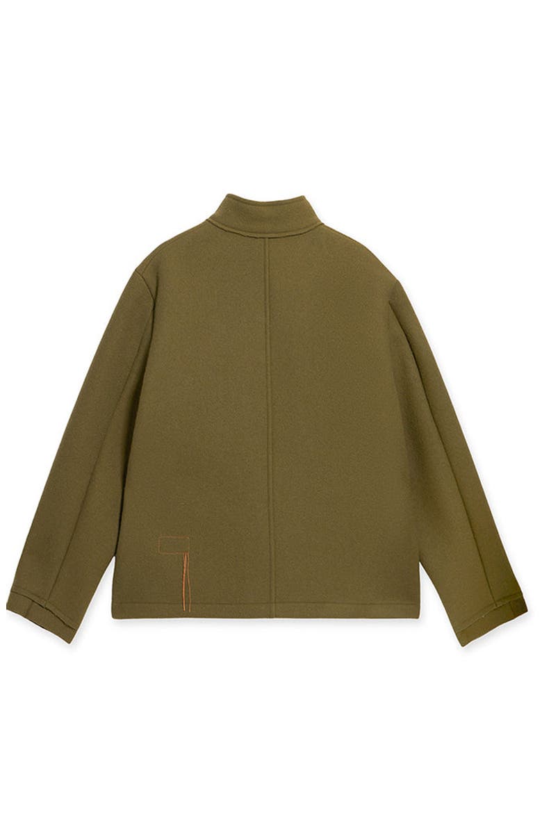 Miller Short Virgin Wool Jacket, Alternate, color, OLIVE