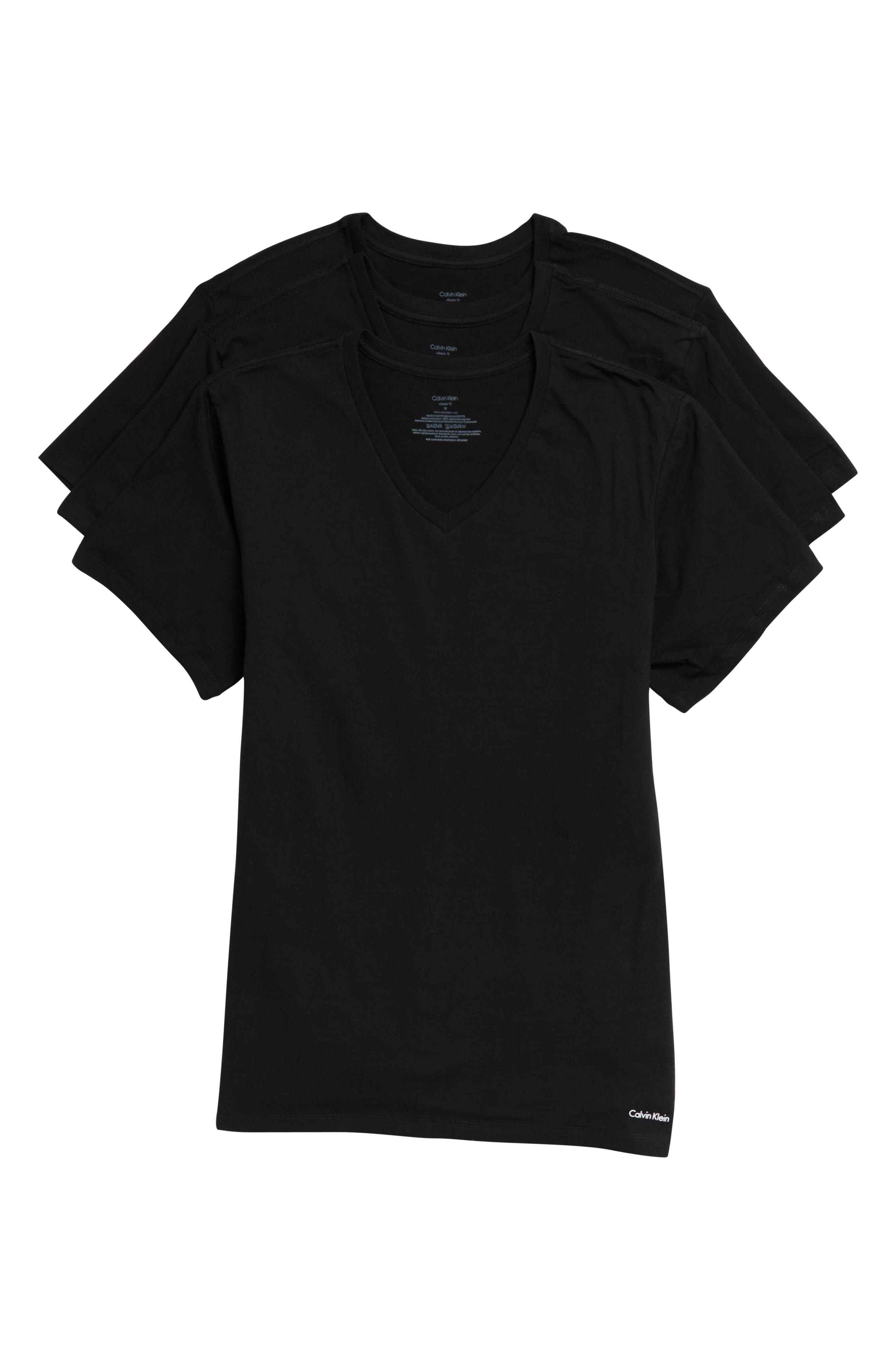 Calvin Klein 3-Pack Cotton V-Neck T-Shirt