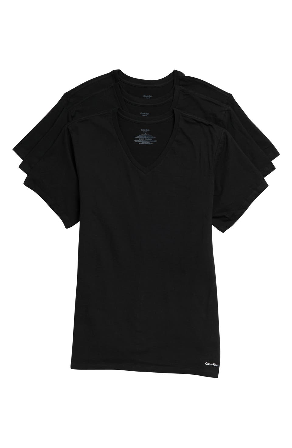 Calvin Klein 3-Pack Cotton V-Neck T-Shirt