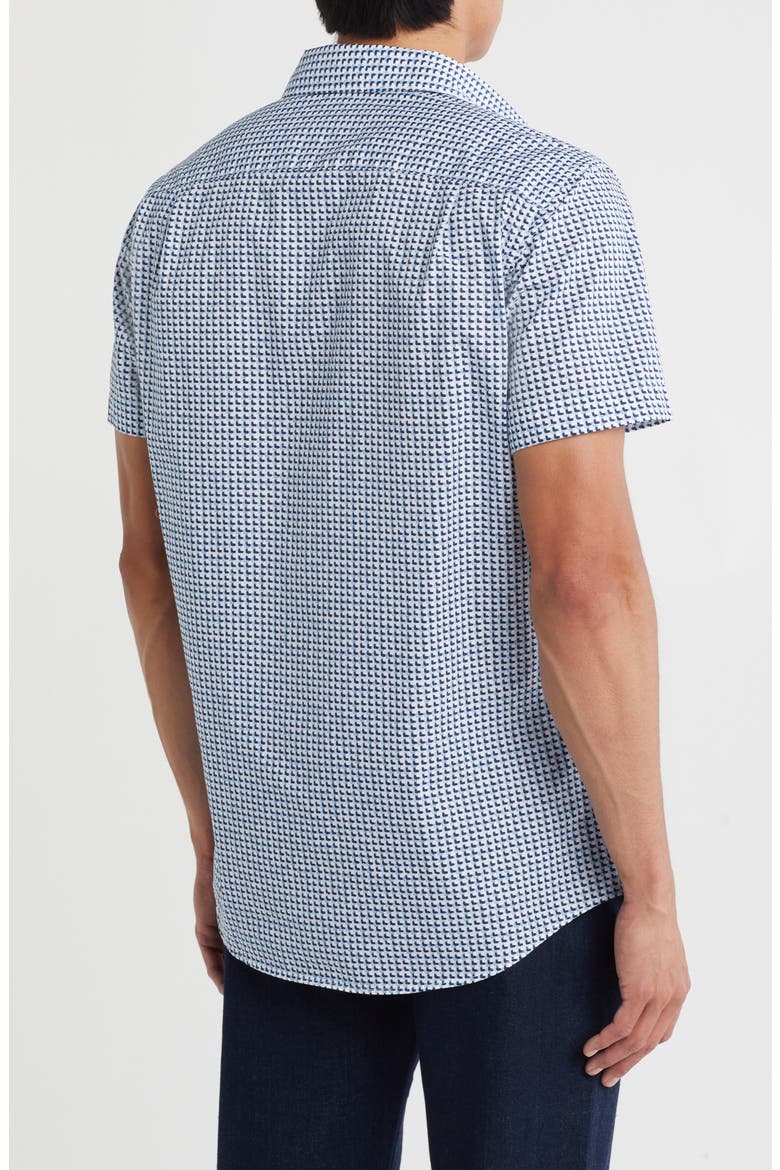 Foreshore Short Sleeve Button-Up Shirt, Alternate, color, SEA