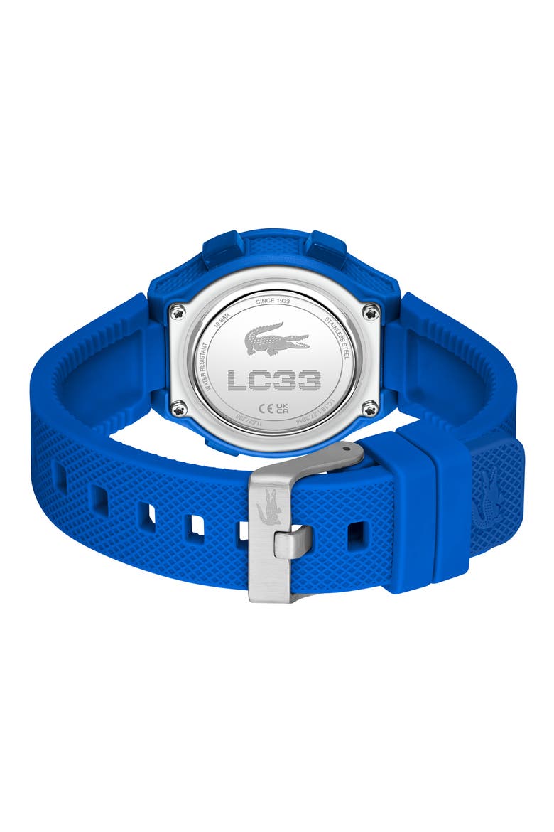 Kids' LC33 Silicone Strap Watch, 34mm, Alternate, color, BLUE