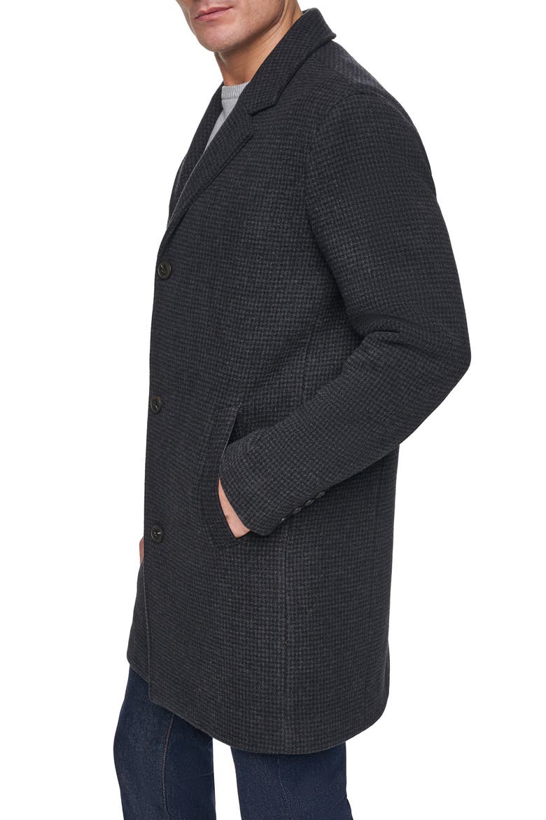 Check Flannel Coat, Alternate, color, CHARCOAL PLAID