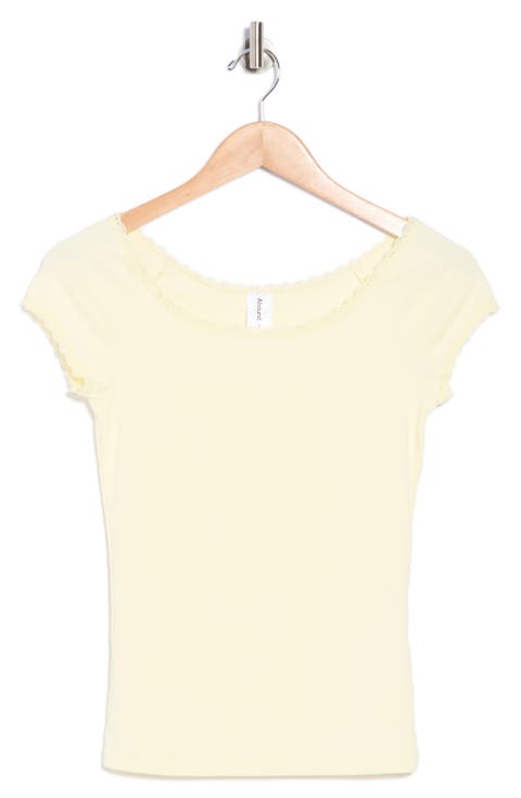 Lace Trim T-Shirt