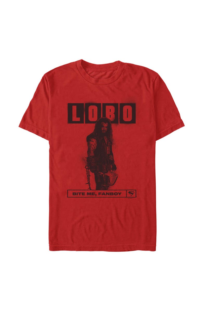 Supergirl Men's Supergirl Bite Me Fanboy Graphic T-Shirt, Main, color, Red