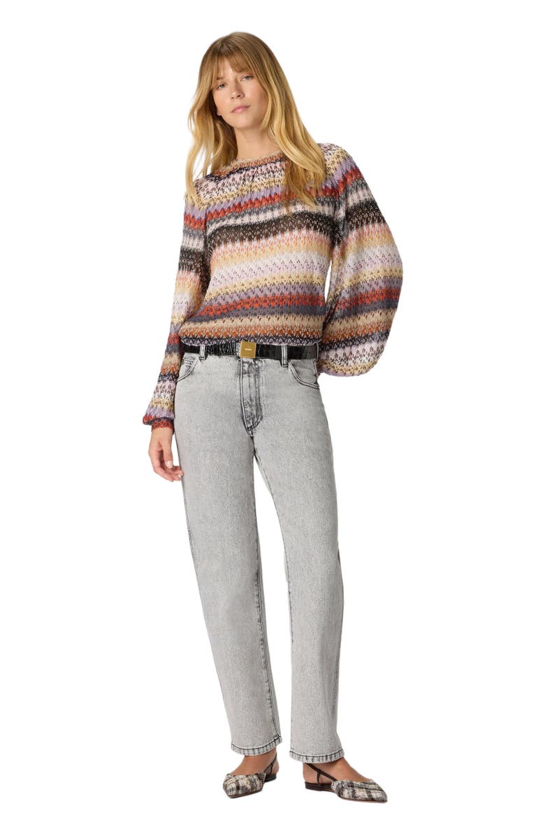 Missoni Long Sleeve Blouse In Lace, Main, color, Red 
Blue