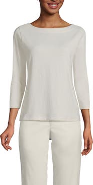 Lands' End Mariner Jersey Boatneck Top