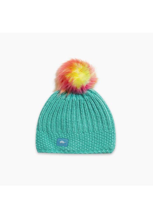 Turtle Fur Kids Suzie Pom Winter Hat In Green