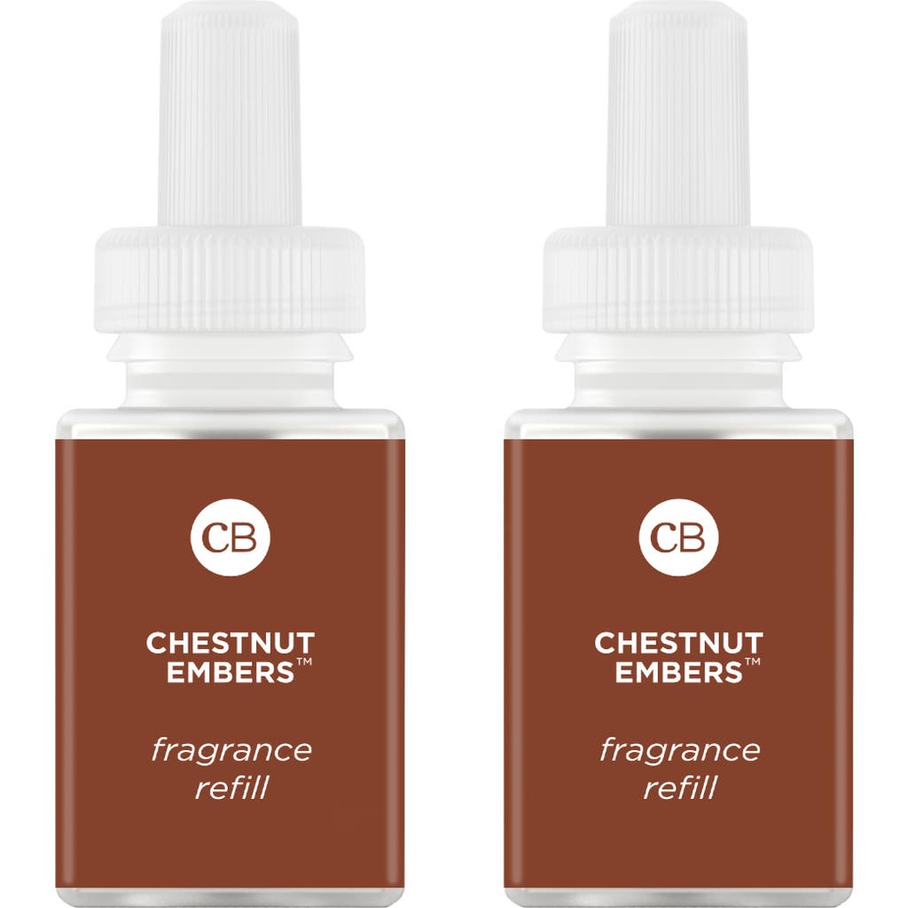 Pura X Capri Blue Chestnut Embers 2-pack Smart Fragrance Diffuser Refills In Chestnut Embers