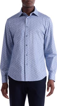 Bugatchi James OoohCotton® Floral Button-Up Shirt