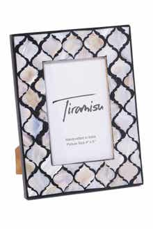Tiramisu Mother-of-Pearl Picture Frame - Geometric Pattern