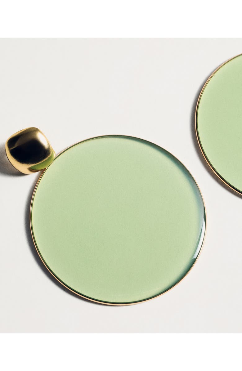 MANGO Disc Drop Earrings, Alternate, color, 