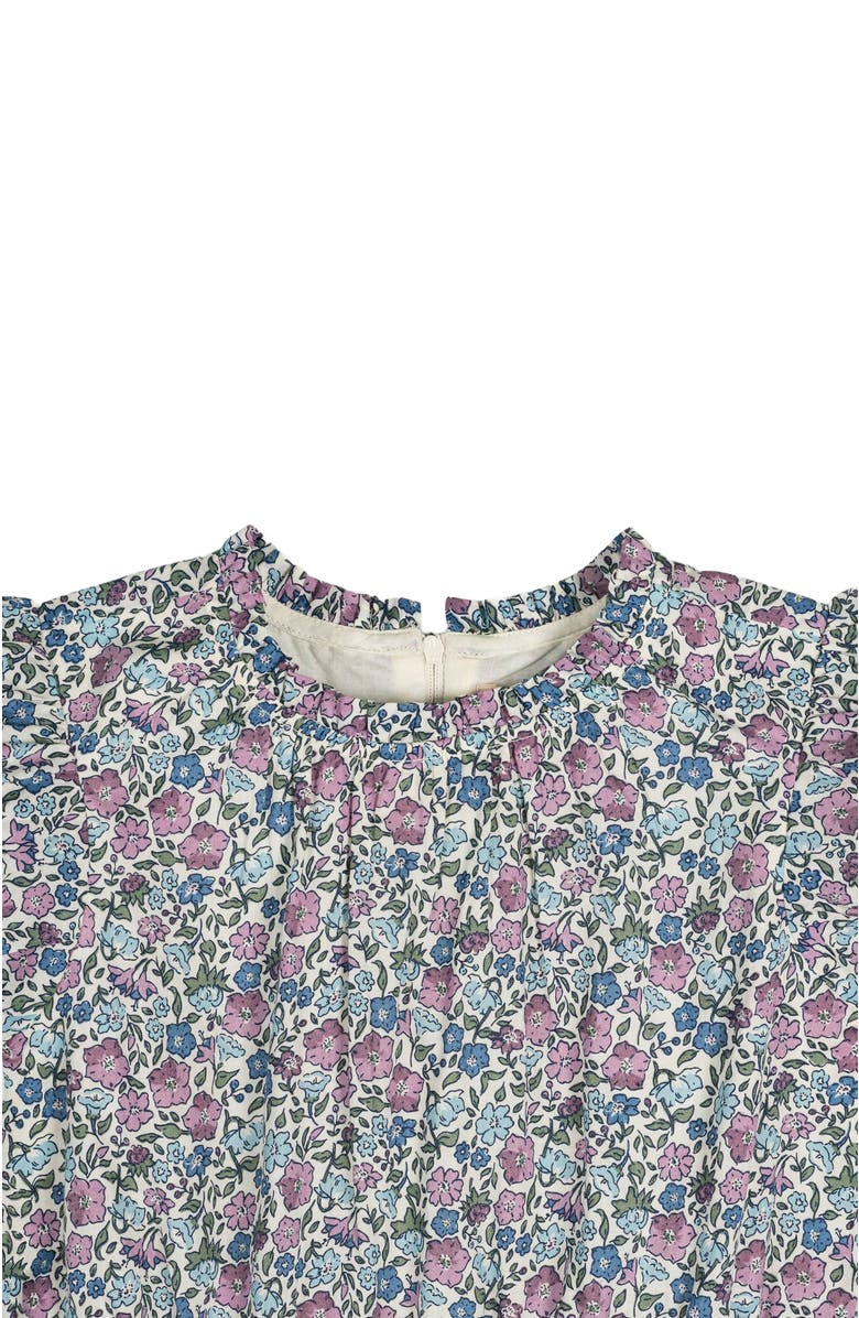 Hope & Henry Girls' Organic Ruffle Edge Puff Sleeve Dress, Toddler, Alternate, color, 