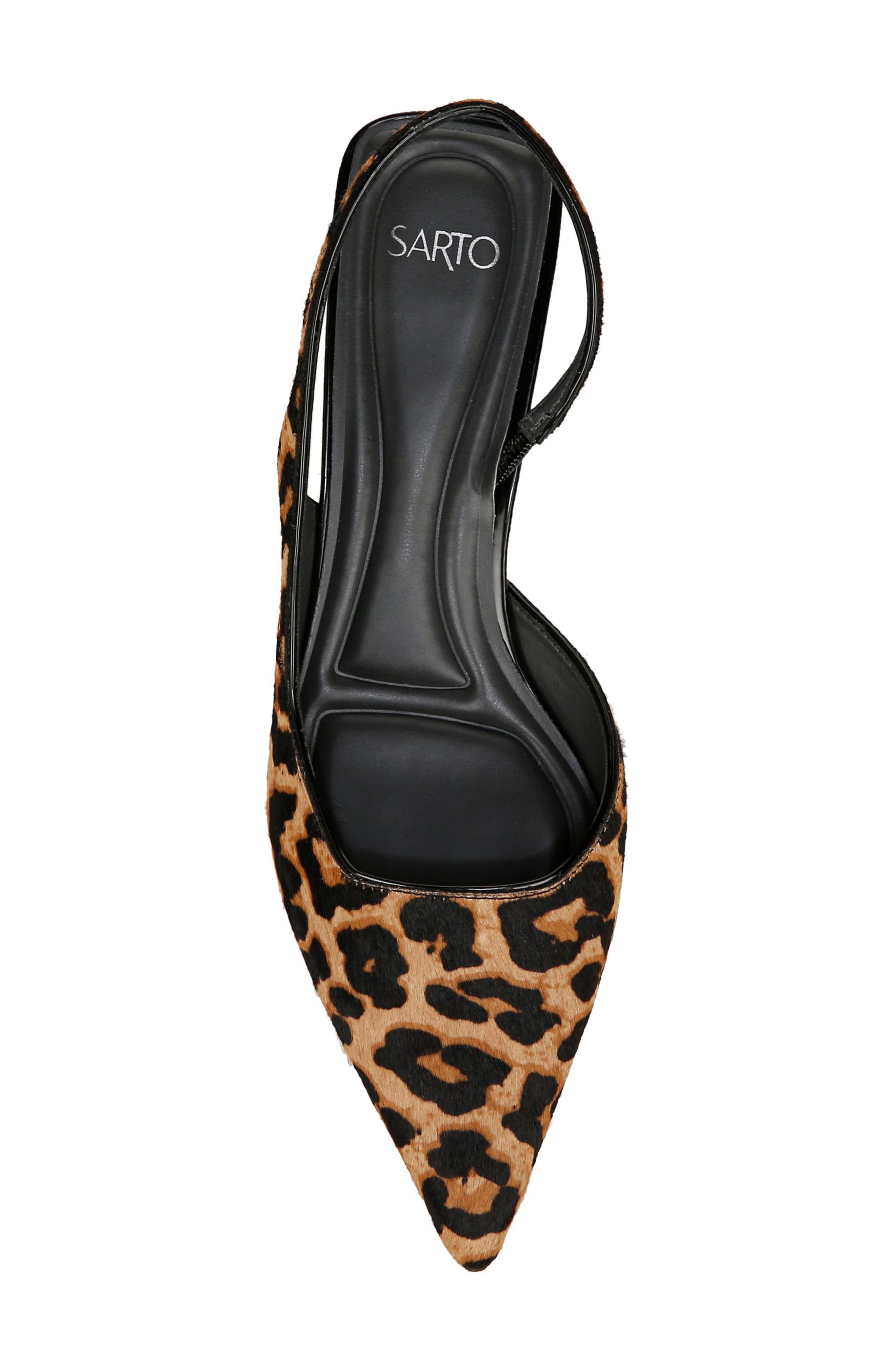 SARTO by Franco Sarto Devin Slingback Half D
Orsay Pointed Toe Kitten Heel Pump, Alternate, color, Brown