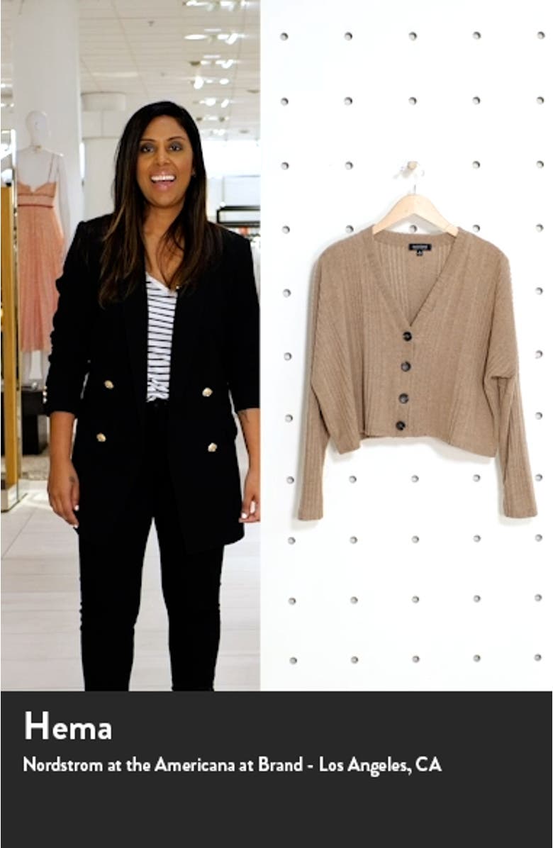 Ribbed Crop Cardigan, sales video thumbnail