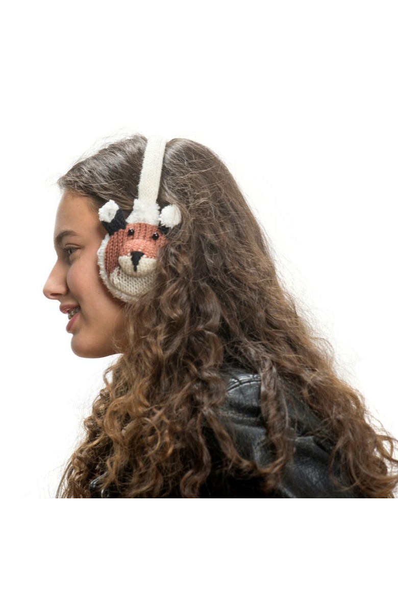 Fox Earmuffs, Alternate, color, White