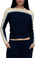 Find Me Now Raon Contrast Stripe Knit Top
