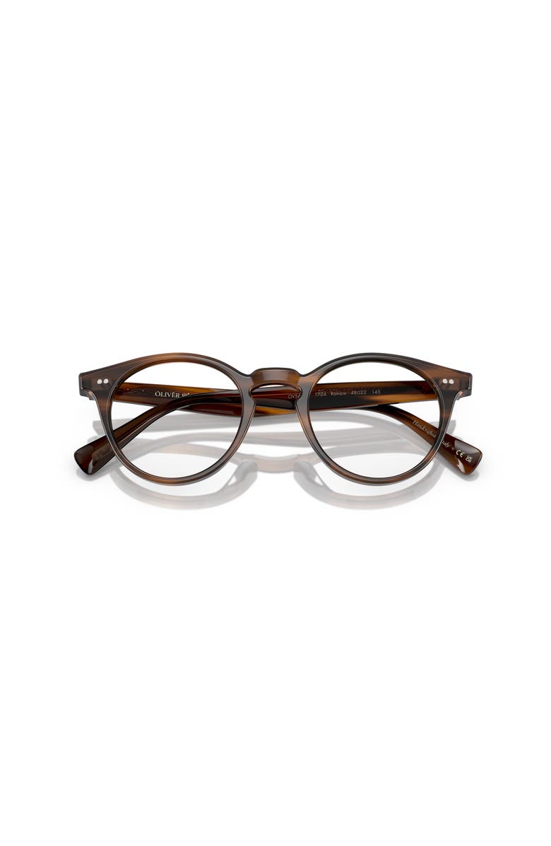 Oliver Peoples 48mm Phantos optical glasses, Alternate, color, Brown