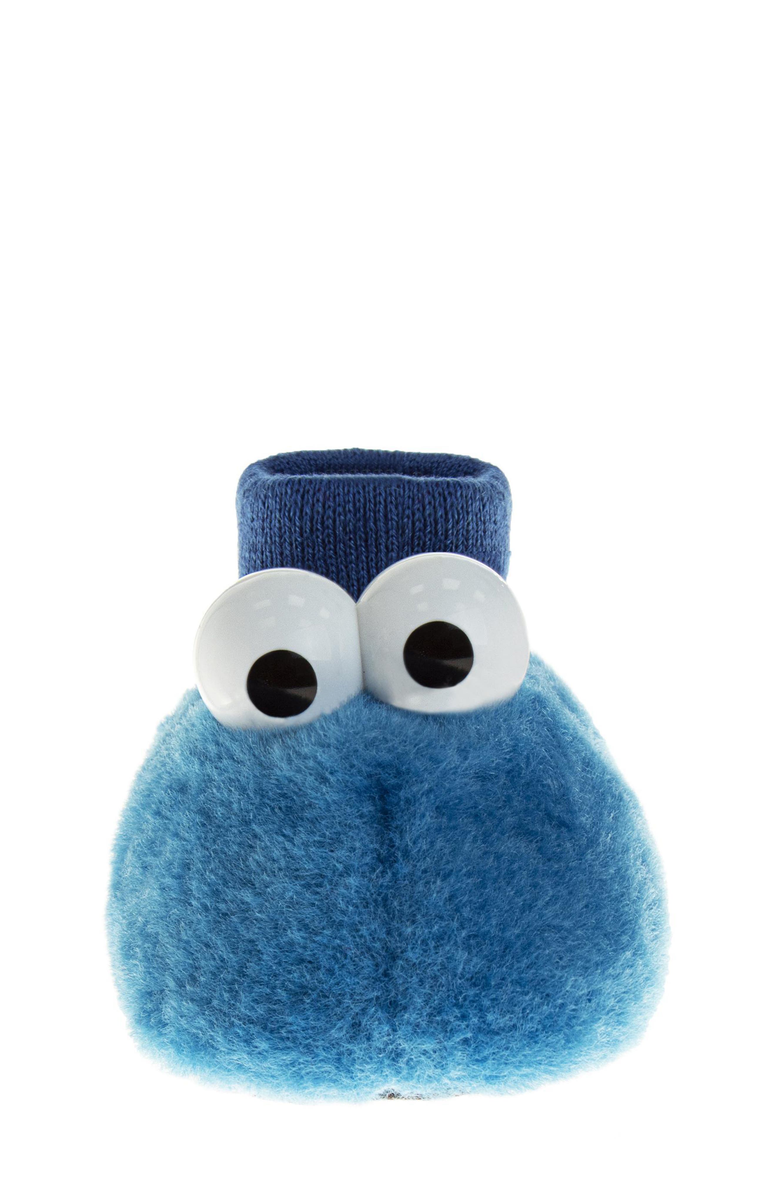 Kids' Sesame Street® Curious Cookie Monster Slipper, Alternate, color, BLUE