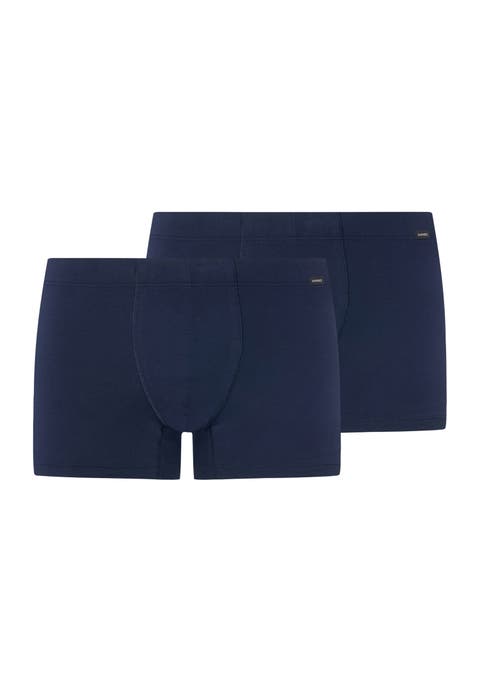 Cotton Essentials 2-Pack Cotton Boxer Briefs With Covered Waistband