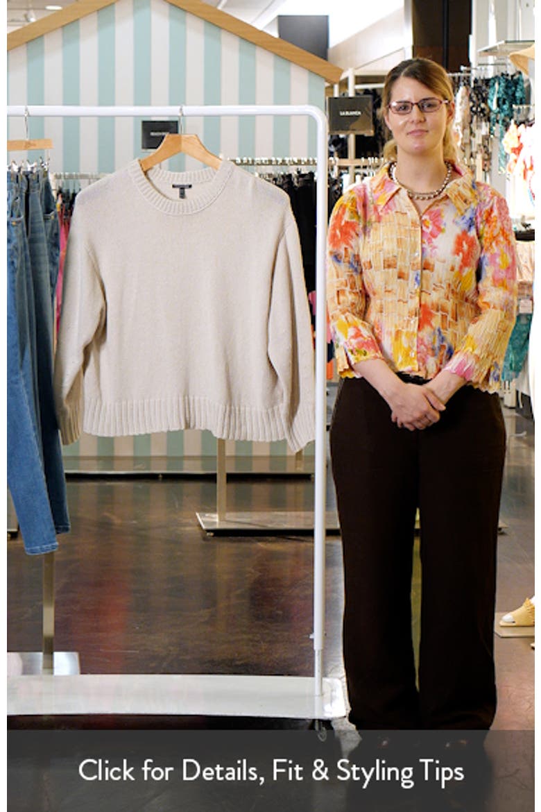 Crewneck Organic Cotton Sweater video