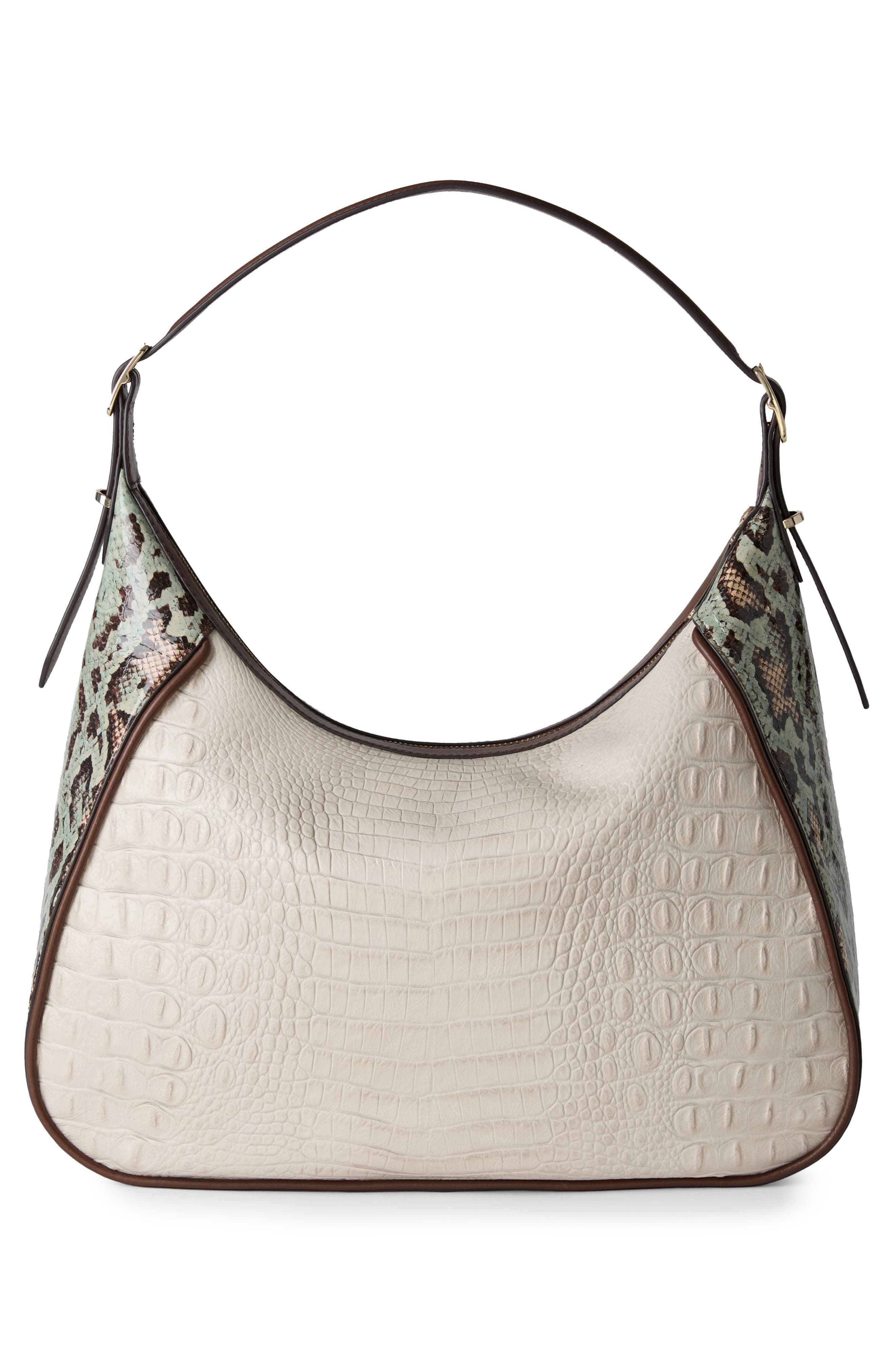 Brahmin Edie Embossed Leather Shoulder Bag, Alternate, color, 