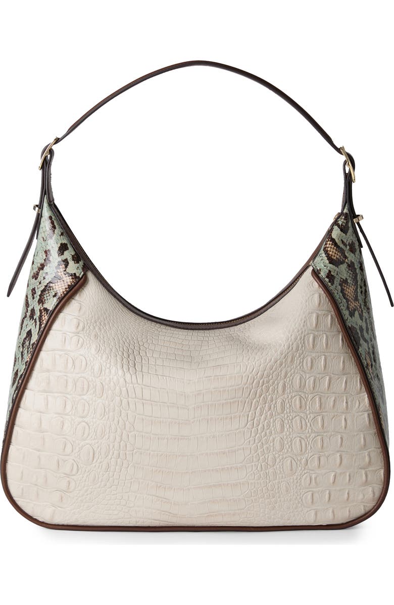 Brahmin Edie Embossed Leather Shoulder Bag, Alternate, color,