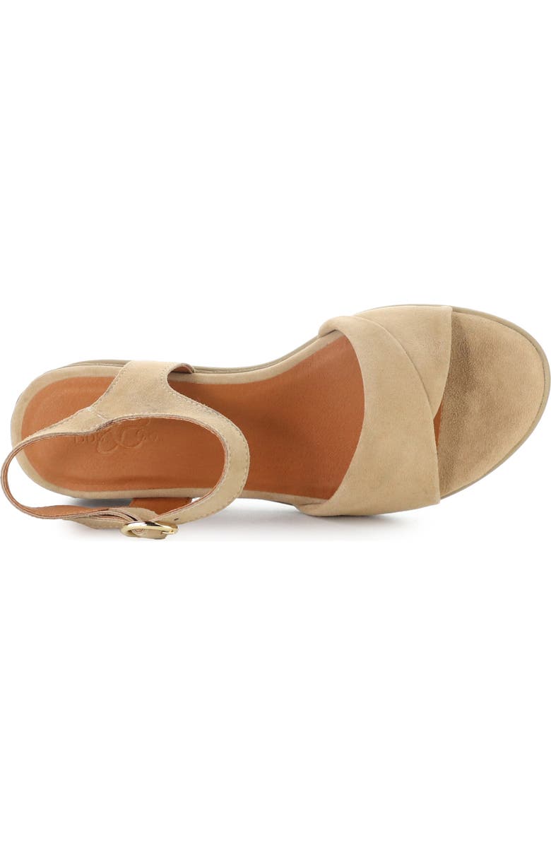 Bos. & Co. Avon Platform Wedge Sandal, Alternate, color, Almondine