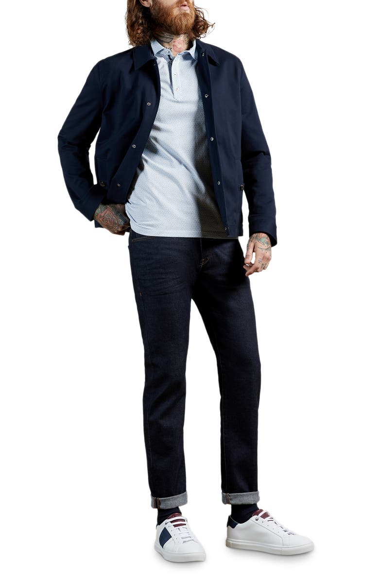 Ted Baker London Limbo Slim Fit Geometric Print Polo, Alternate, color,