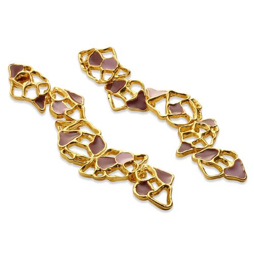 Dhwani Bhansal Gaia Drop Earrings In Gold Plated