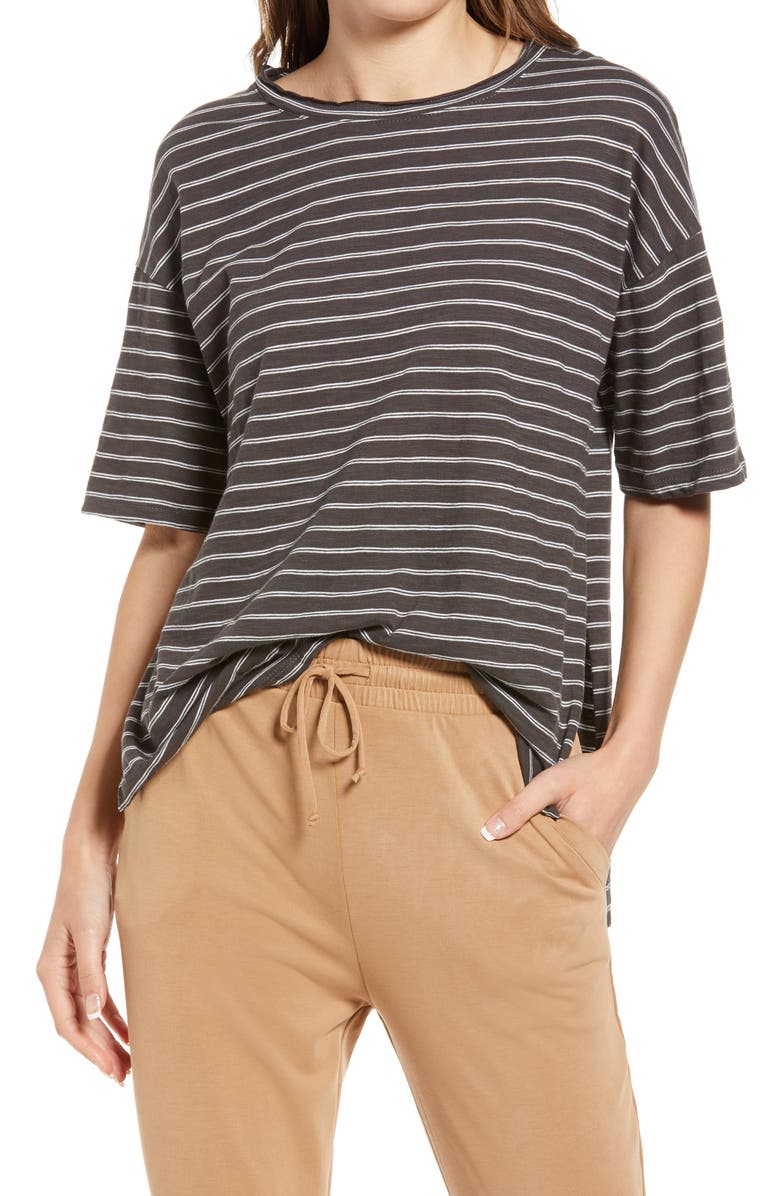 Treasure & Bond Women's Stripe T-Shirt, Main, color, 