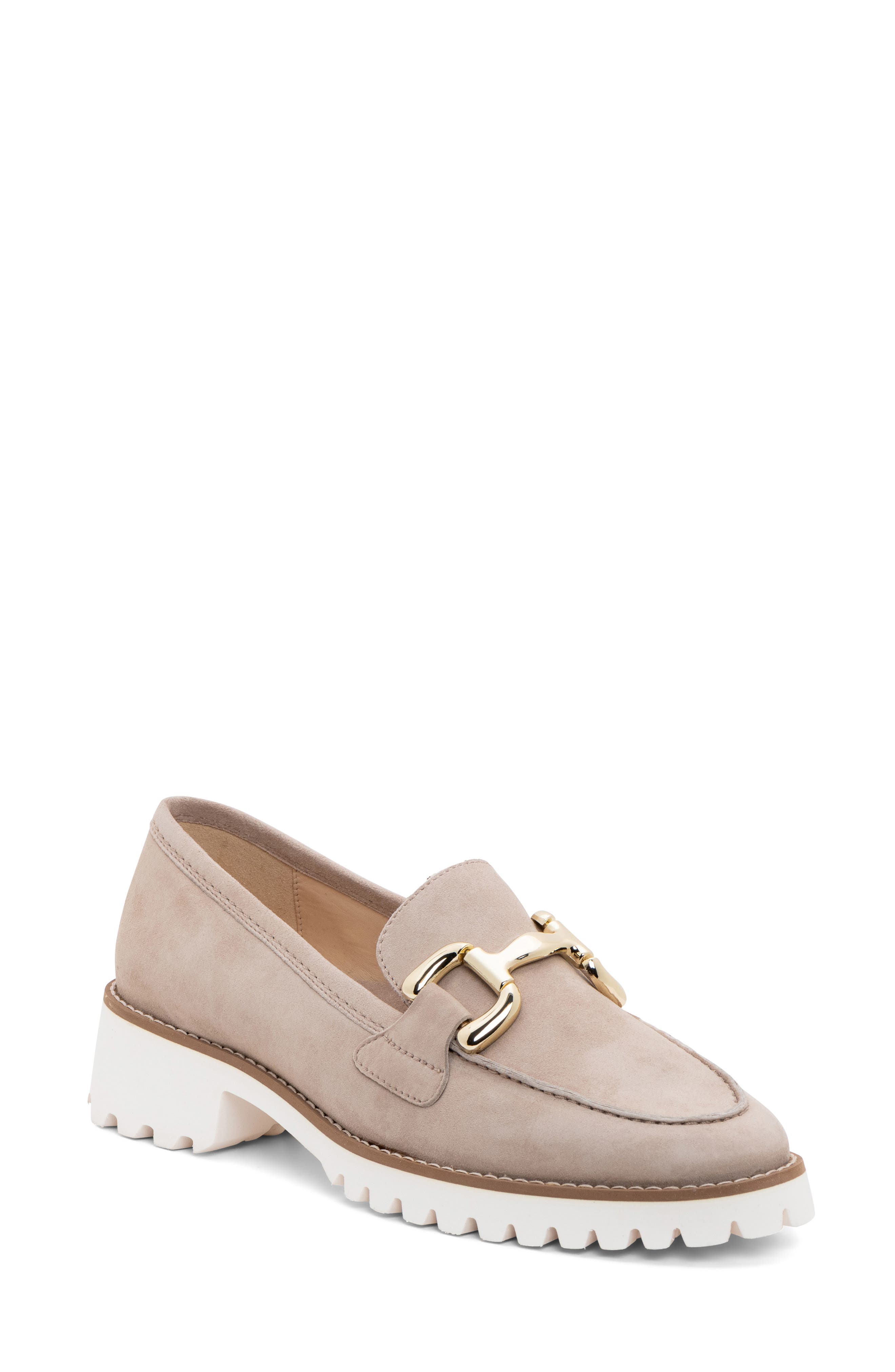 ara Kiana Lug Sole Loafer, Main, color, Sand
